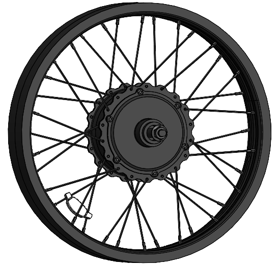Brat HUB Motor Rear Wheel Assembly