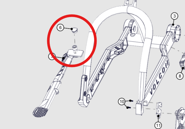 Brat Kickstand Rubber Plug